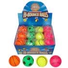 Sports Hi Bounce Face Hard Sponge Rubber Bouncy Ball Dog - Assorted